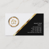 Visite Modèle de carte professionnelle Classy Realtor (Devant)