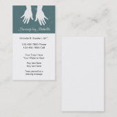 Visite Modèle de carte professionnelle de massage (Devant / Derrière)