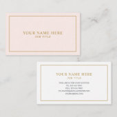 Visite Modèle de carte professionnelle féminine (Devant / Derrière)