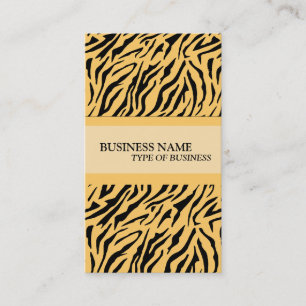 Visite Modèle de carte professionnelle Tiger Print
