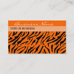 Visite Modèle de carte professionnelle Tiger Print