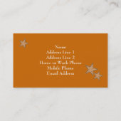 Visite Modèle de carte profil rétroactive (Dos)