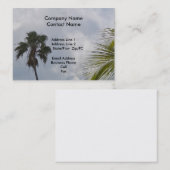 Visite Modèle de carte tropicale (Devant / Derrière)