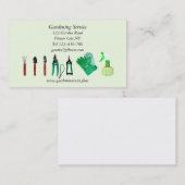 Visite Modèle de jardinage de carte d'entreprise de (Devant / Derrière)