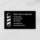 Visite Modèle de la carte de fidélité noir et blanc Barbe (Dos)