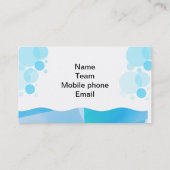 Visite Modèle de la carte de profil de nageur (Dos)