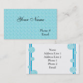 Visite Modèle de la carte profil bleue Designer (Devant / Derrière)