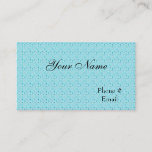 Visite Modèle de la carte profil bleue Designer