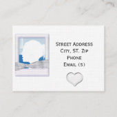 VISITE MODÈLE ÉLÉGANT DE CARTE D'ADRESSE DE MARIAGE (Dos)