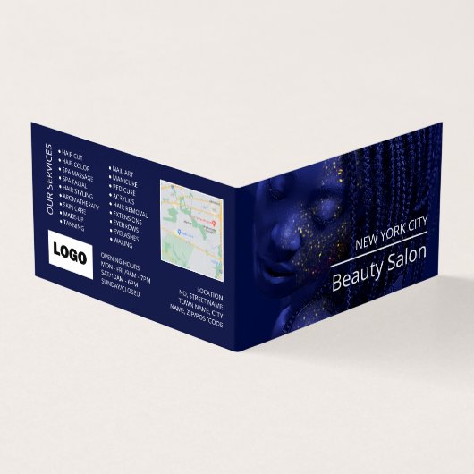 Visite Modèle rayé, Beauticier, Carte de fidélité, (Extérieur)