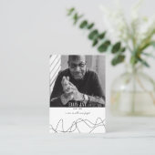 Visite Moderne | Élégant | Conservation | Carte de prière (Debout devant)