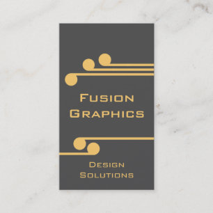 Visite Moderne Pro Carte de visite, gris et orange clair