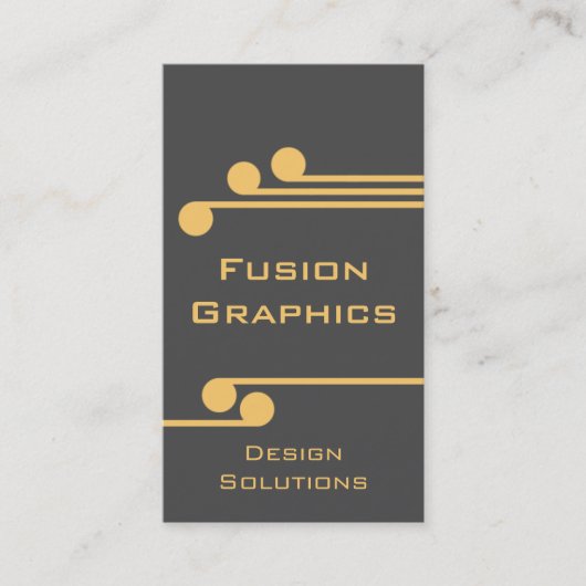 Visite Moderne Pro Carte de visite, gris et orange clair (Devant)