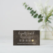 Visite Moderne Simple élégante typographie Carte de fidél (Debout devant)