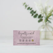 Visite Moderne Simple élégante typographie Carte de fidél (Debout devant)