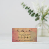 Visite Moderne Simple élégante typographie Carte de fidél (Debout devant)