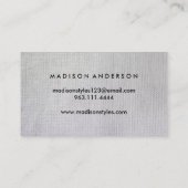 Visite Moderne Simple élégante typographie Carte de fidél (Dos)