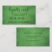 Visite Moderne Simple élégante typographie Carte de fidél (Devant / Derrière)