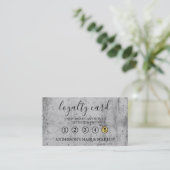Visite Moderne Simple élégante typographie Carte de fidél (Debout devant)