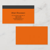 Visite Moderne simple Grey Orange Consultant Carte de vis (Devant / Derrière)