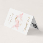 Visite Monogramme Agent de voyage Passport Carte du monde (Devant)