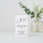 Visite Monogramme Attractive Charme Consultant Carte de v (Debout devant)