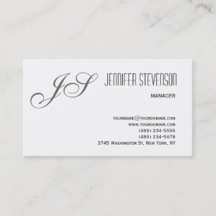 Visite Monogramme Attractive Charme Consultant Carte de v
