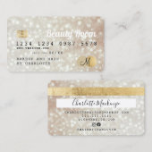 Visite Monogramme de beauté des livres d'or de la carte d (Devant / Derrière)