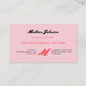 Visite Monogramme de fruits tropicaux sur mesure | CARTE  (Dos)