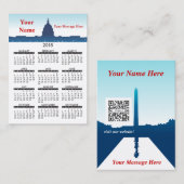 Visite Monuments 2015 nationaux de calendrier de carte de (Devant / Derrière)