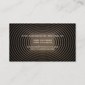 Visite Motif à vagues tendance Red Monogram Carte de visi (Dos)