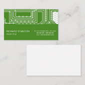 Visite Motif de carte informatique (Devant / Derrière)