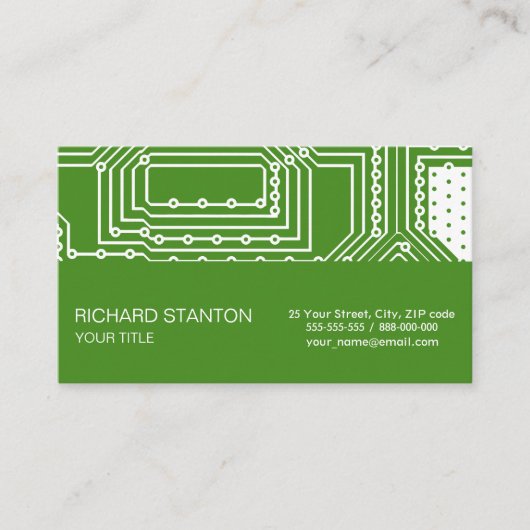 Visite Motif de carte informatique (Devant)
