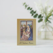 Visite Nativité de Noël Novena Jesus Mary Carte Sainte (Debout devant)