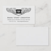 Visite Navigateur Ailes Professional Aviator Carte de vis (Devant / Derrière)