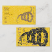 Visite "Ne marchez pas sur moi" la carte de profil (Devant / Derrière)