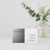 Visite Noir blanc clair gris clair Consultant Carte de vi (Debout devant)