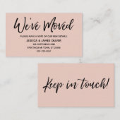 Visite Nous avons déplacé la carte d'insertion de l'écrit (Devant / Derrière)