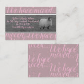 Visite Nous nous sommes déplacés à la carte de moutons de (Devant / Derrière)