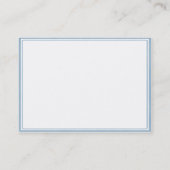 Visite Nouvelle carte d'avis d'adresse de cadre blanc (Dos)