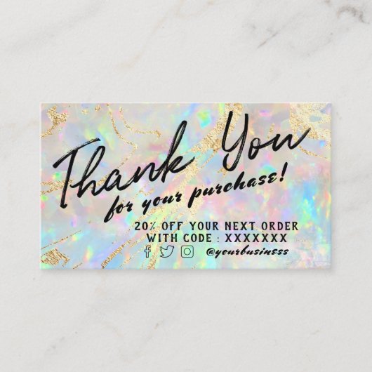 Visite nouvelle carte de réduction opal (Devant)