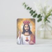 Visite O Mon Jésus Pardonne-Nous Notre Carte De Prière Pé (Debout devant)