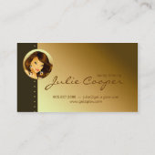 Visite Obscurité de bronzage de femme d'or de carte de (Dos)