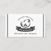 Visite OEufs de ferme de poulet de famille Code QR Carte  (Devant)