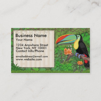 Visite Oiseau de toucan d'amusement de jungle de carte de
