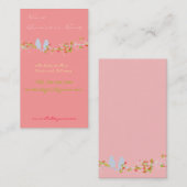 Visite Oiseaux sur une carte de profil de succursale (Devant / Derrière)