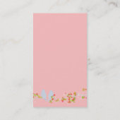 Visite Oiseaux sur une carte de profil de succursale (Dos)