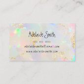 Visite opal texture carte de rendez-vous photo (Dos)