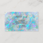 Visite opal texture carte de rendez-vous photo (Dos)