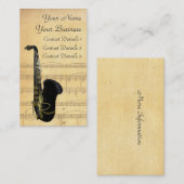 Visite Or et carte noire d'industrie musicale de feuille (Devant / Derrière)